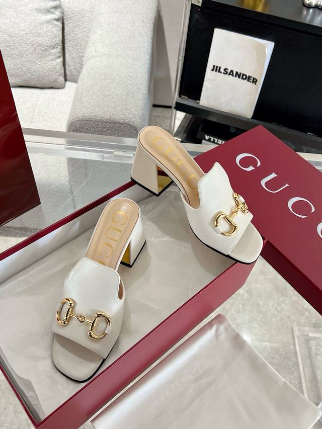 Gucci Horsebit High Heel Slippers Top Edition Spring and Summer Internet Celebri