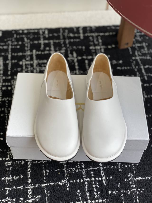 Purchasing-level The Row 25Ss Spring and Summer New Minimalist Loafers Suede Sin