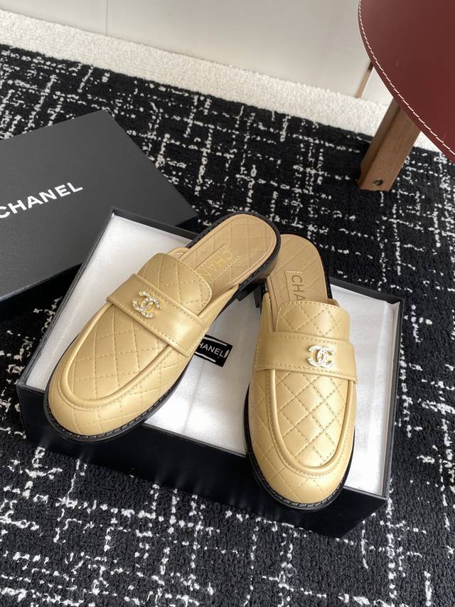 Purchasing-level half-slippers 420 single shoes Chanel 25Ss Chanel new style Cha