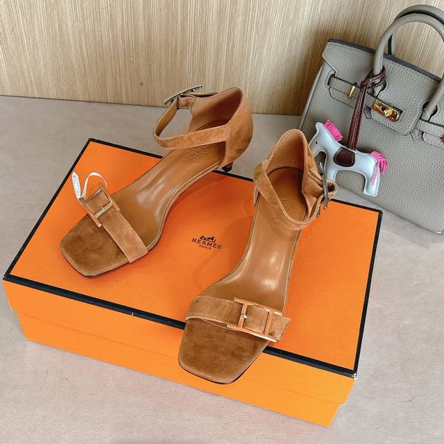 4.5Cm Picture New Color Factory Price P Hermes Judy 40 high-heeled sandals are f