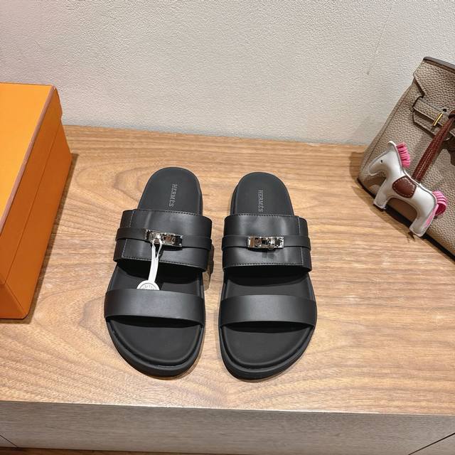 Hermes... A Eclair slippers 2025 new products + hot-selling series The sole is l
