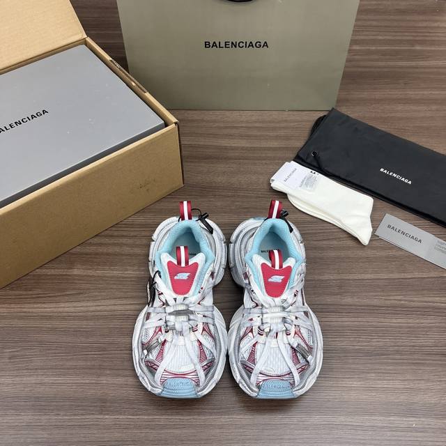 Top version Balenciaga 3Xl buckle strap round toe lace-up low-top dad shoes in p