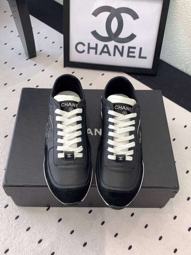 Men and women Chanel new panda couple sports shoes top version original purchase