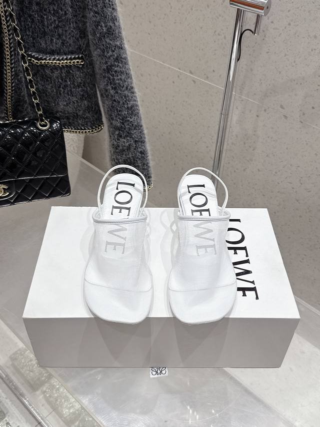Purchasing-level Loewe 25Ss Summer Bowknot Slippers Ice Silk Sandals Real air-co