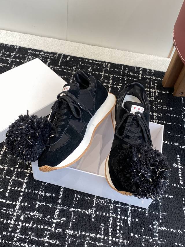 Purchasing agent Tao X Patrick Japanese niche joint model fur ball casual shoes