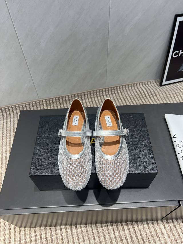 Factory: Exclusive top version Niche Alaia 2025Vs spring single shoe series Mesh