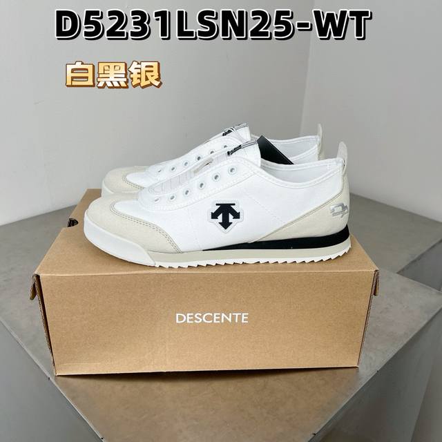 Descente Chron lightweight slip-on non-slip canvas low-top casual shoes for men