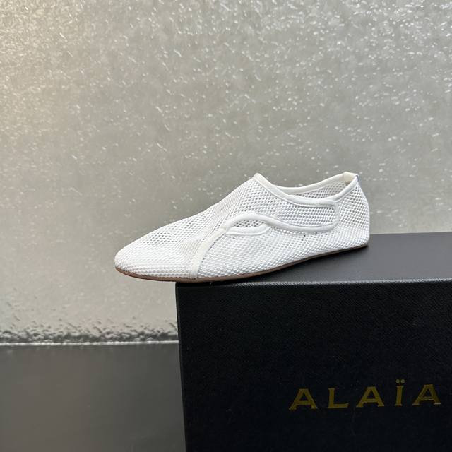 Alaia Fishnet Mules 2025Ss French Fairy Ballet Flats, the Alaia brand originated