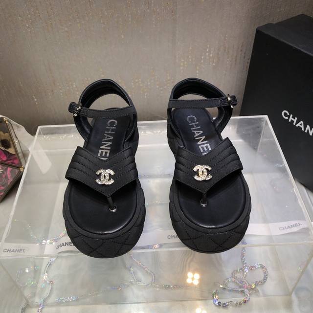 Sandals Top Quality Chane*25C Chanel Spring and Summer New Product Thick-soled C