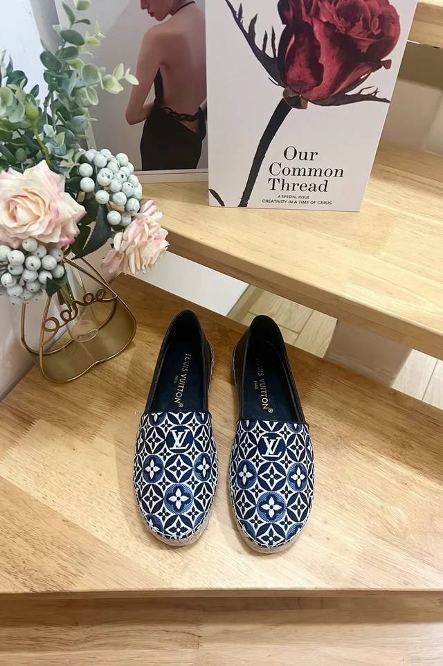 Louis Vuityon Starboard loafers Made from Monogram denim, these flat loafers ech