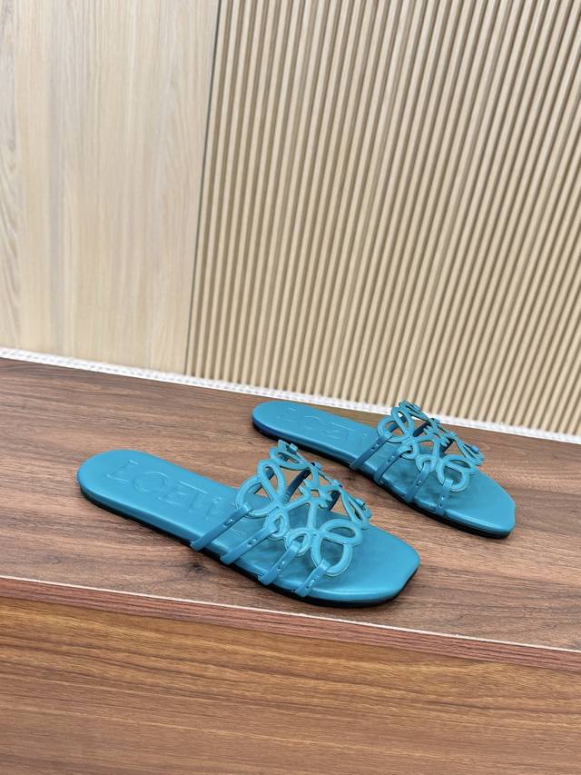 Loewe adds new official color Loewe 25 summer limited hollow slippers, size 34-4