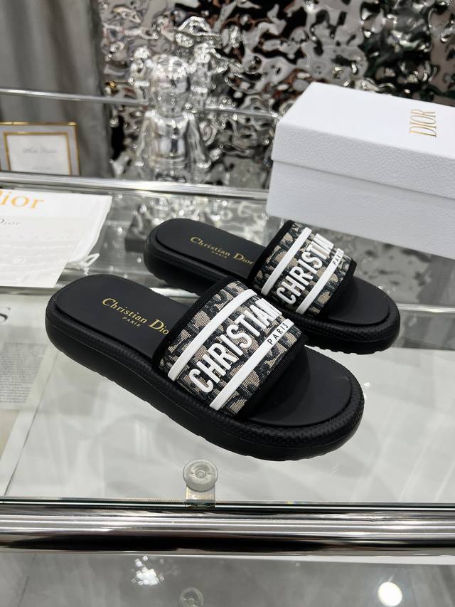 Dior Spring and Summer catwalk new upgraded sandal series classic thick-soled sa