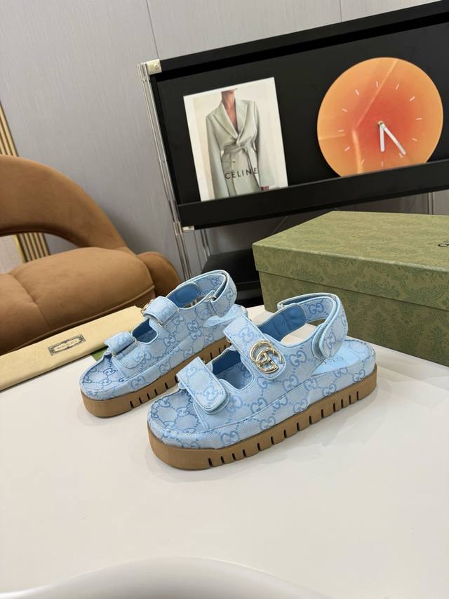 New arrival! Women's, Men's Gucci 2025 official website new Velcro thick-soled s