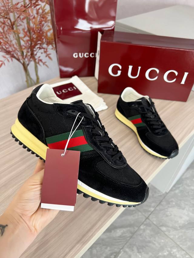 Gucci Re-Motion series men's sports shoes New personality summer simple lace-up