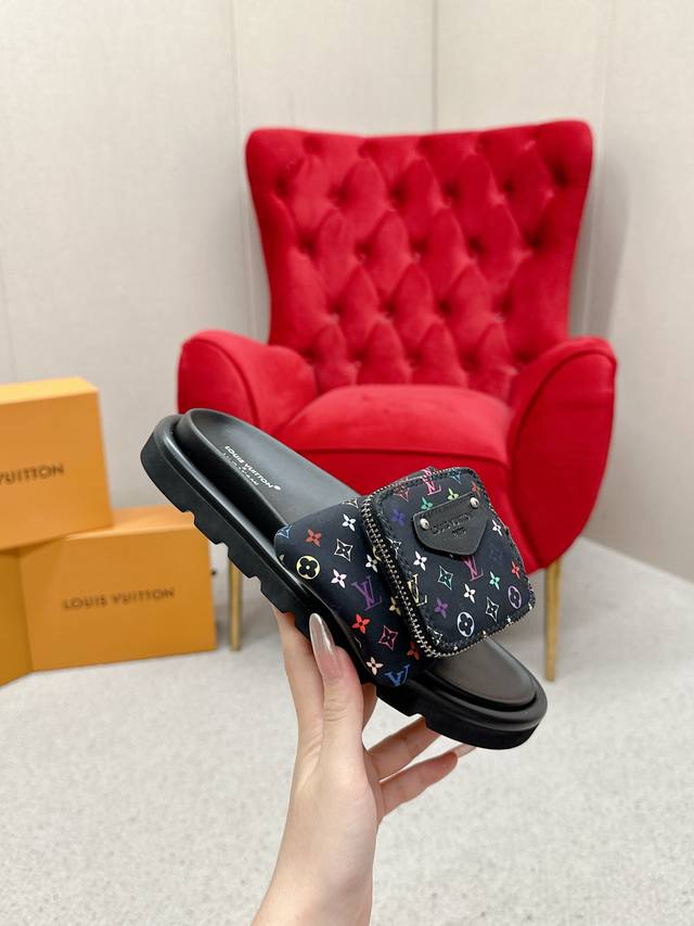 Louis Vuitton x Tm Takashi Murakami co-branded couple slippers Bs purchasing lev