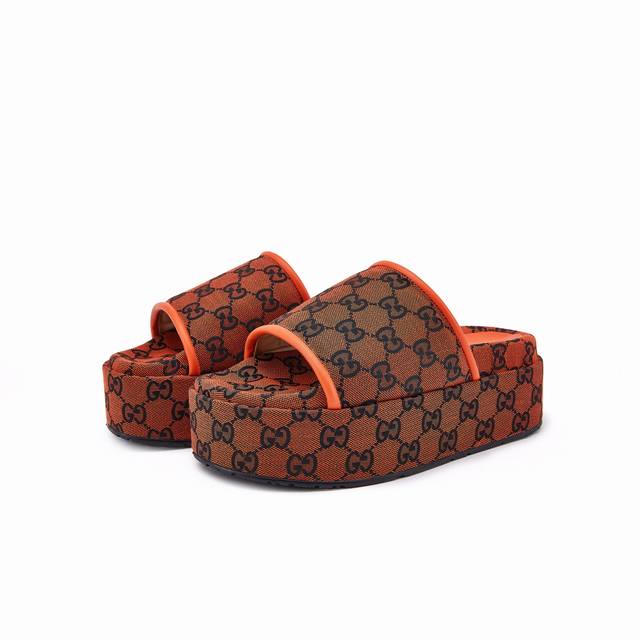 62-6 Gucci new official website double-layer platform slippers 36-42 size factor
