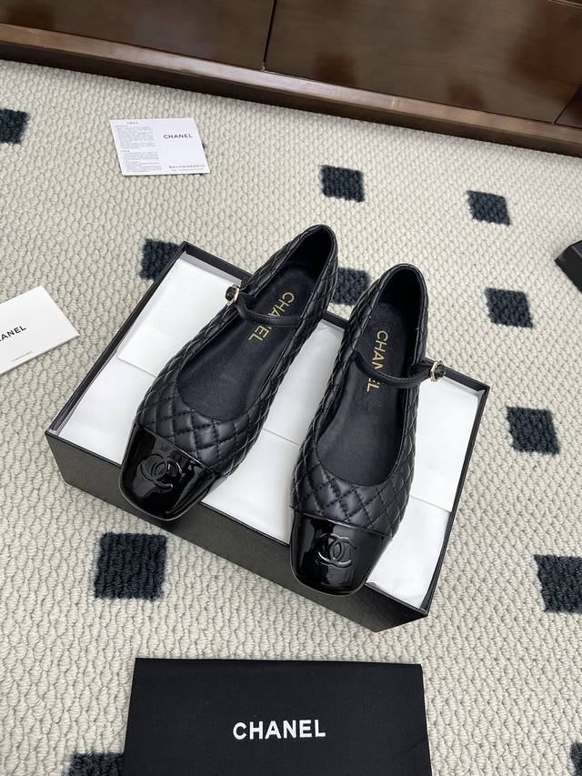 Chanel25Ss summer new double C diamond flat shoes Mary Jane shoes Counter qualit