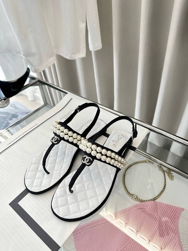 Two-band pearl four-band pearl purchasing-level Chanel 25 new pearl flip-flop sa