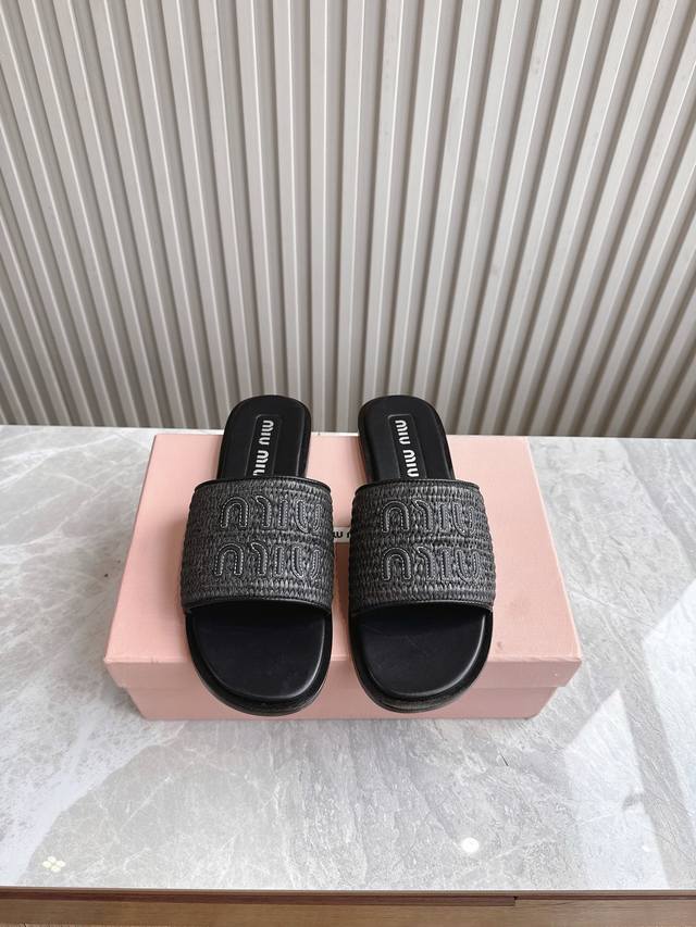 Factory top version Miumiu2025Ss spring and summer new high-heeled lambskin sand
