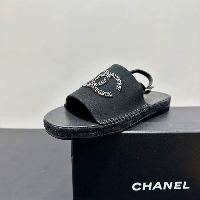 Chanel rhinestone double C fisherman's sandals are a perfect blend of classic an
