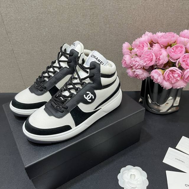 Factory price Chanel Chanel Chanel 24B Early Autumn New High-top Sports Shoes, H