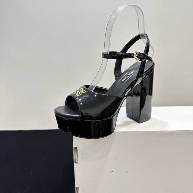 2025Ss Miu Miu 25S Spring and Summer New Product Sky-high Waterproof Platform Th