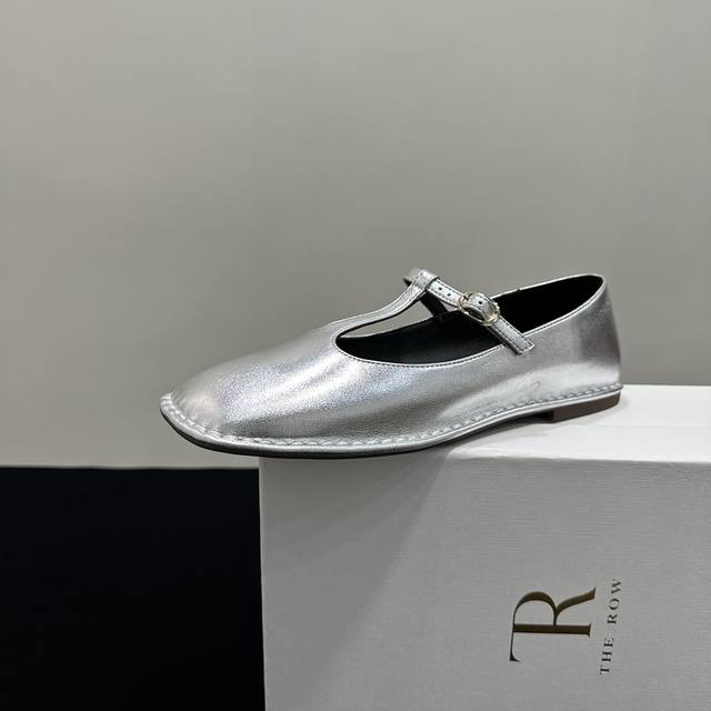 The Row niche fashion brand 25Ss early spring new Mary Jane shoes ballet shoes f