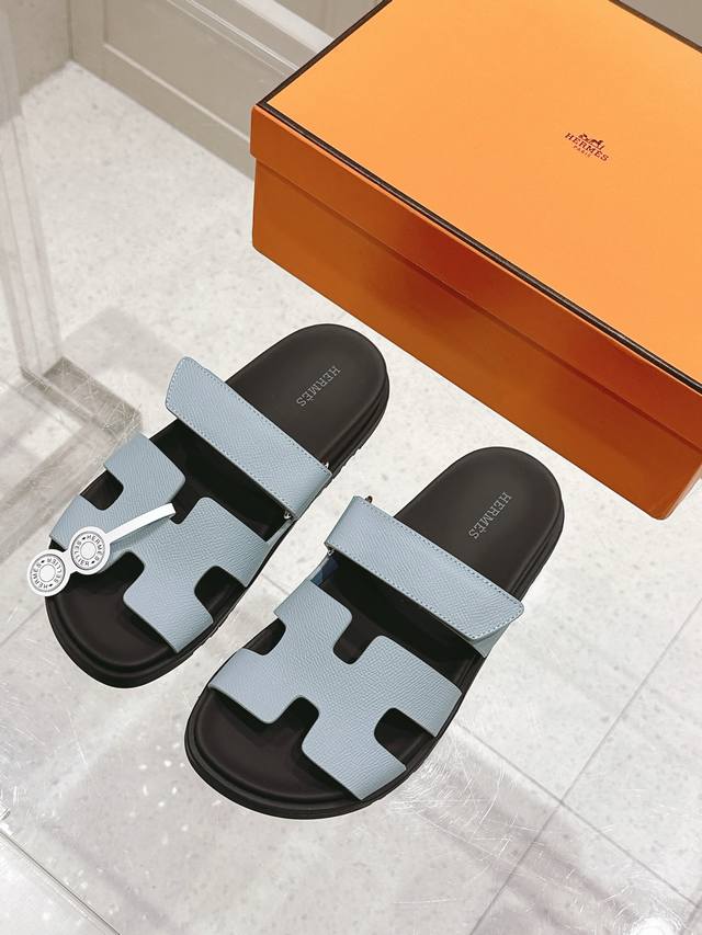 Top version: Women's Men's +10 Hermes Chypre series old uncle shoes retro second