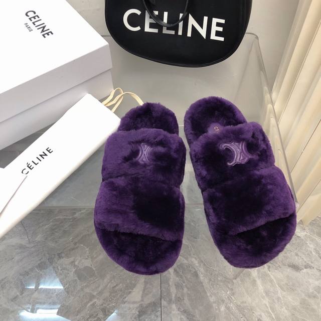 2025 Summer New Wool Slippers This season's Celine made me fall in love with it