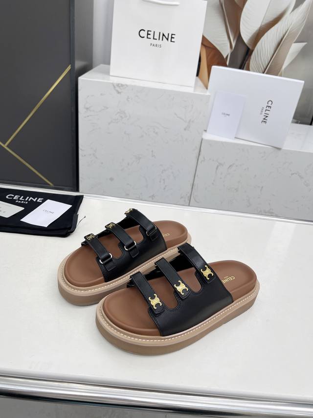 Celine25Ss new model, iconic metal Arc de Triomphe micro-logo eye-catching three