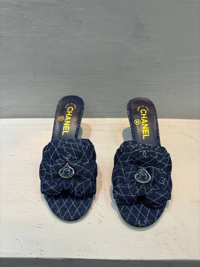 Chanel spring and summer thick-heeled sandals Upper: original imported breathabl