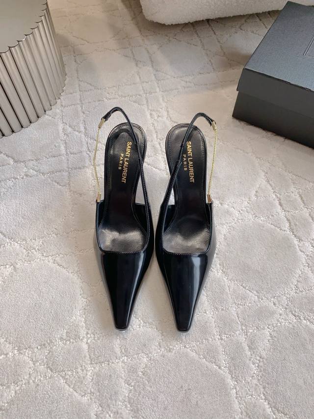 Factory Price P Top Version Saint Lauren* Ysl Yang Shulin New Pointed Toe Stilet
