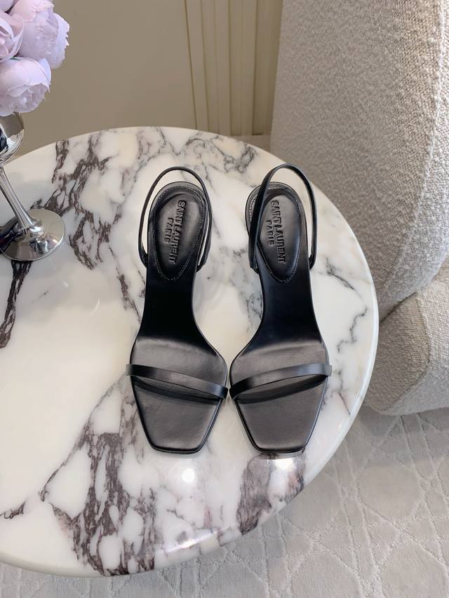 Factory Price P Saint Lauren* Ysl Yang Shulin new letter heel high heel sandals