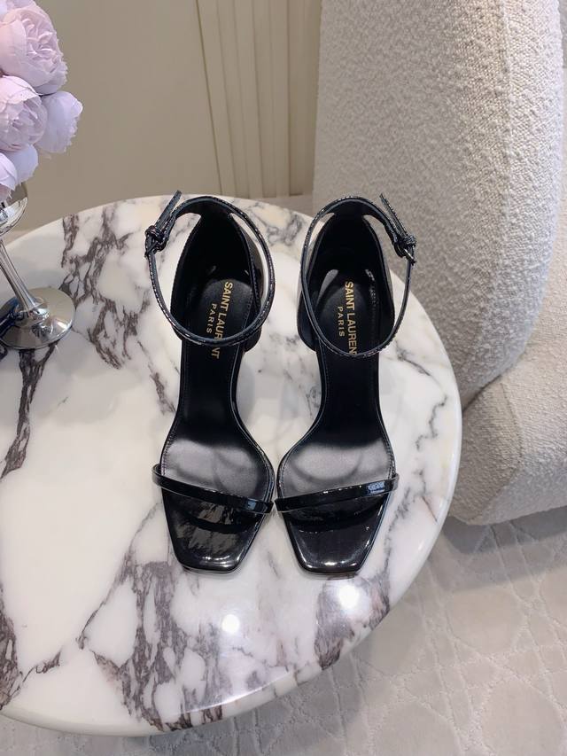 Factory Price P Saint Lauren* Ysl Yang Shulin new letter heel high heel sandals