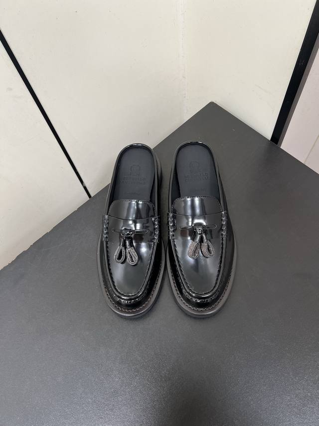 Brunello Cucinelli new Bc classic casual shoes slip-on loafers series single sho