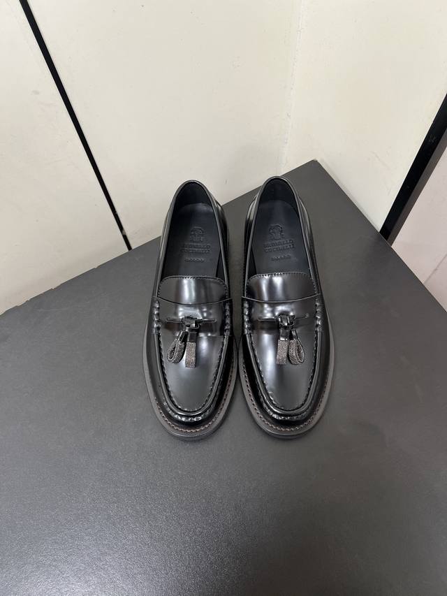 Brunello Cucinelli new Bc classic casual shoes slip-on loafers series single sho