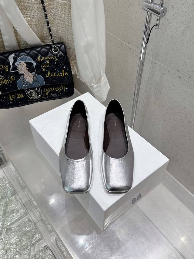 The Row niche fashion brand 25 early spring new ballet shoes single shoes Super