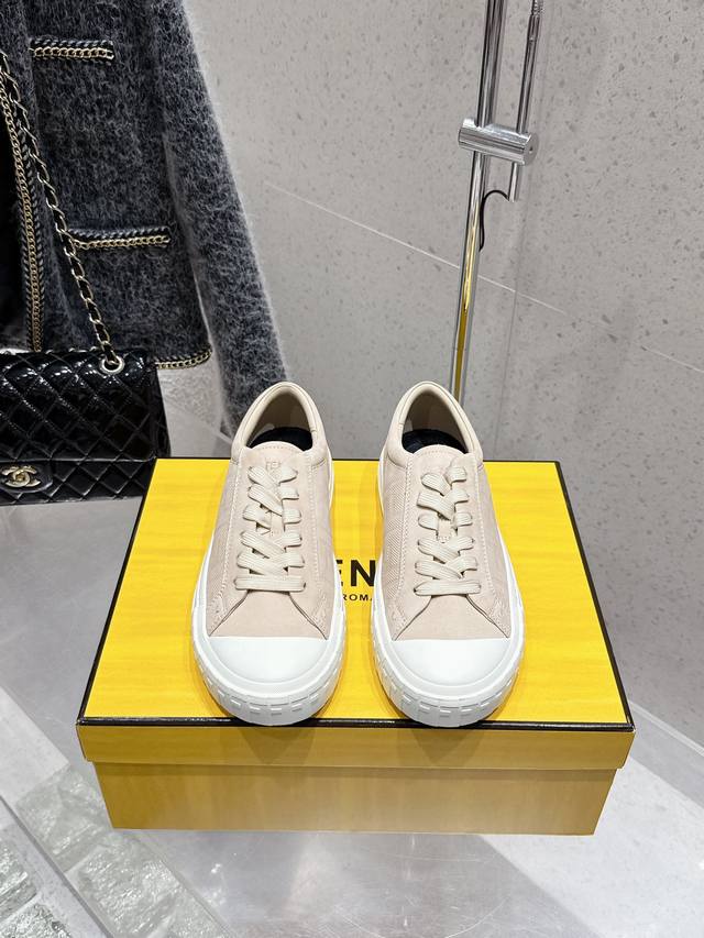 Factory Fendi Fendi new couple's sneakers casual sports shoes Classic Ff old flo