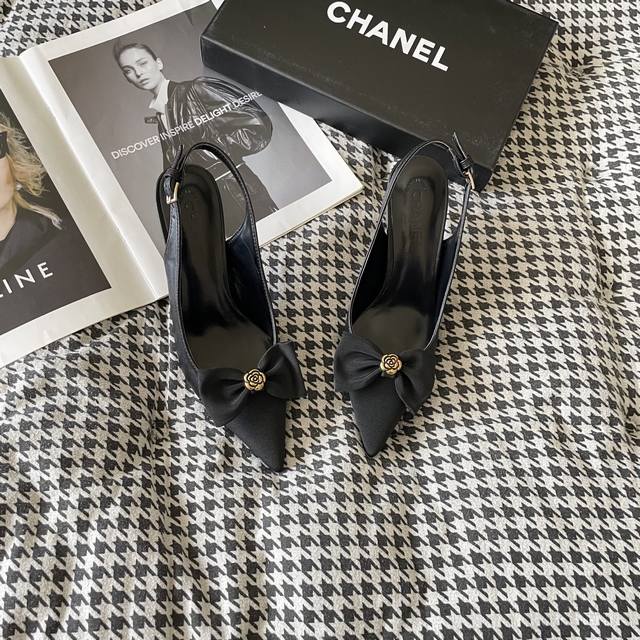 Orange factory price P Chanel bow sandals Chanel Chanel 2025 top counter new lim