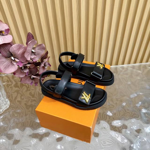 Lv 2025 Spring and Summer New Products Counter Lv Donkey Brand Popular Embossed