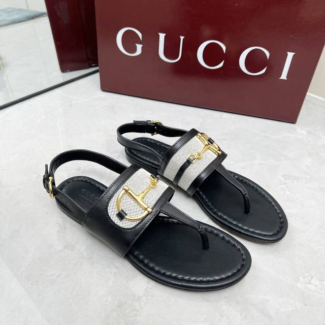 slippers sandals Gucci 25Ss latest thong sandals This highly recognizable classi