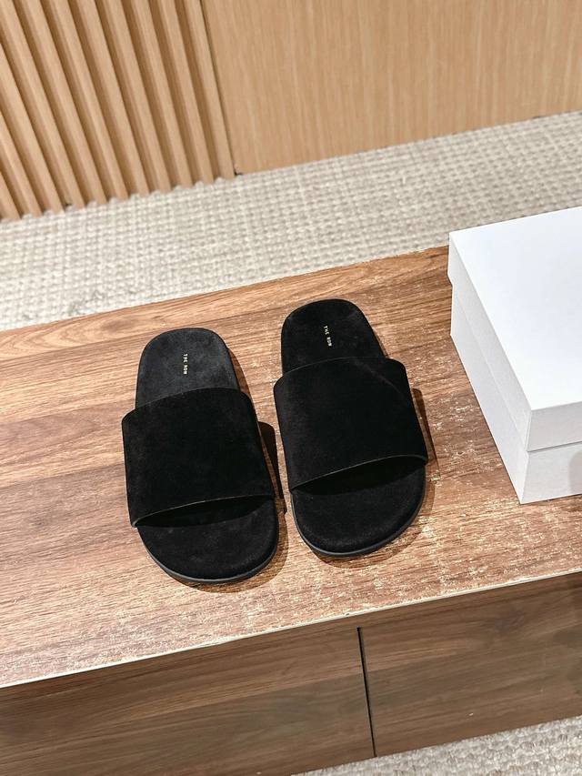 Made in Dongguan # New suede minimalist slippers are very convenient and comfort