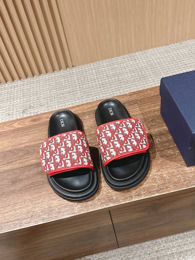Men's size only#Dior's new Velcro men's slippers are full of luxury! A popular m