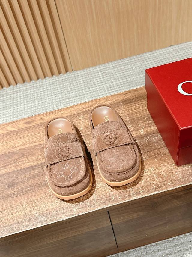 New Gucci thick-soled Birkenstock mules made in Dongguan Every detail is careful
