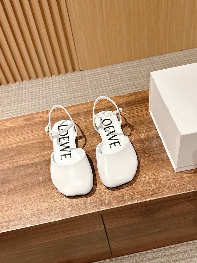 Loewe's new Mary Jane flat sandals are extremely comfortable, with beautiful ove