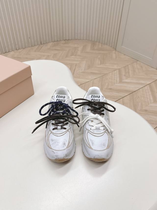 1836389FFF, factory, Miumiu latest American daddy shoes sneakers~ A must-have fo