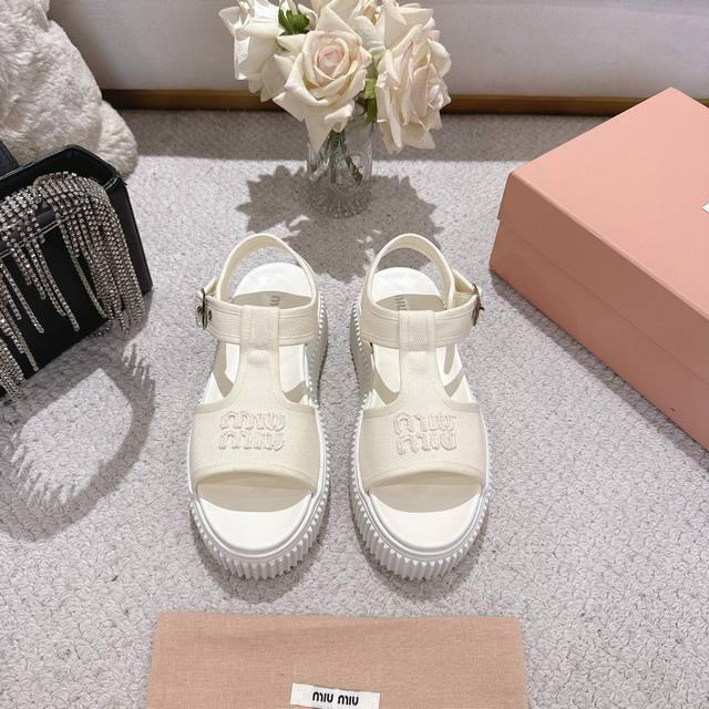 Factory, Miumiu spring and summer catwalk biscuit shoes, thick-soled shoes, Ma L