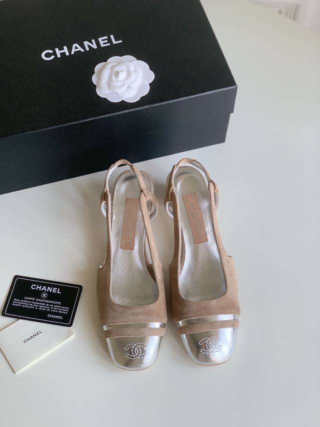 Chanel 25C new low-heeled square-toed shoes Much more comfortable than the class