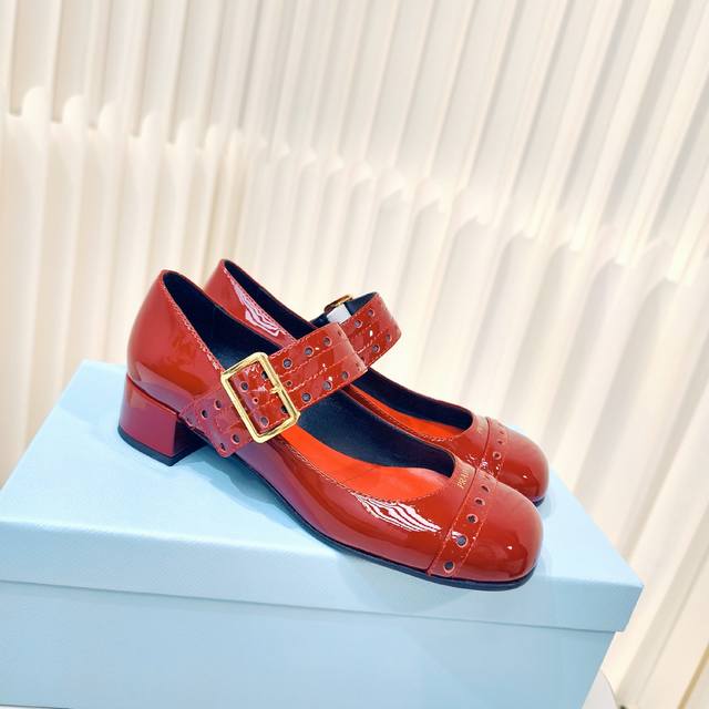 Original development and purchasing level Prada 25Ss new Prada patent leather Ma