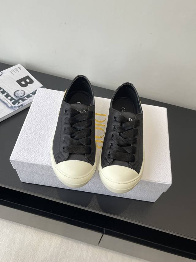 Dior's new Lucky satin casual sneakers. Dior designers really understand girls'